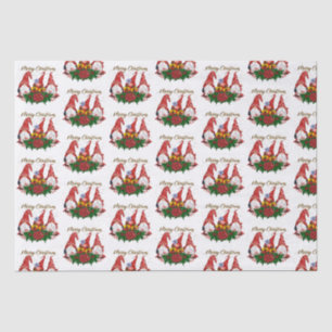 Frohe Weihnachten Gnomes Trendy Adorable Holiday Seidenpapier