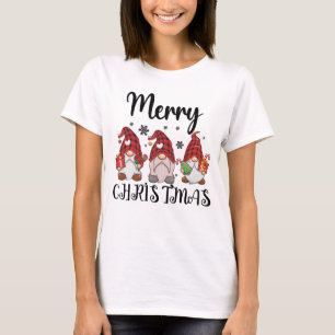 Frohe Weihnachten Gnomies Weihnachts-Gnome  T-Shirt