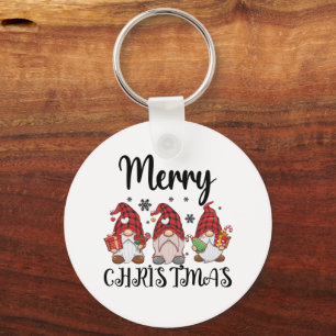 Frohe Weihnachten Gnomies Weihnachtsgnome  Schlüsselanhänger