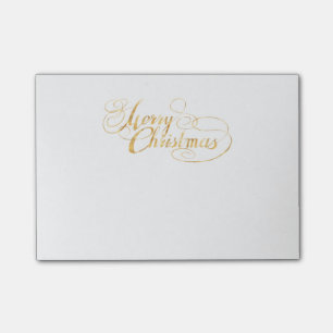 Frohe Weihnachten (GOLD) Post-it Klebezettel