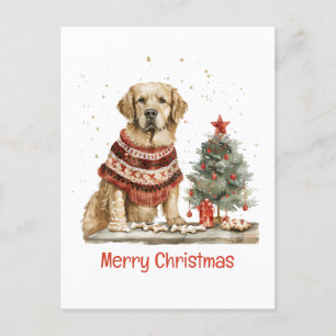 Frohe Weihnachten Golden Retriever Hunde