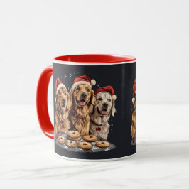 Frohe Weihnachten Golden Retriever Hunde Backen Tasse