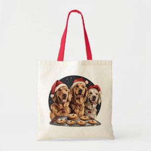 Frohe Weihnachten Golden Retriever Hunde Backen Tragetasche