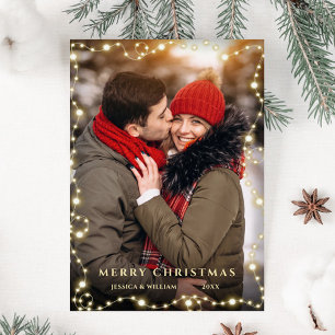Frohe Weihnachten Golden Sparkle FOTO Gruß