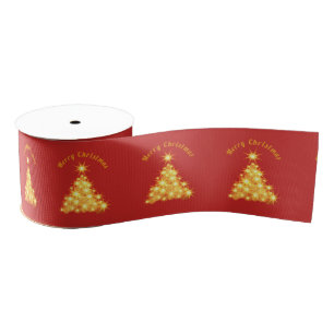Frohe Weihnachten Golden Tree Thunder_Cove Ripsband