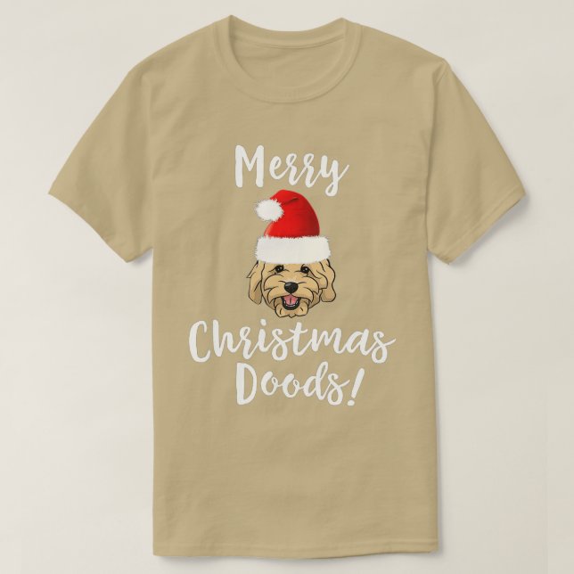 Frohe Weihnachten Goldendoodle Funny Dog -Gigapixe T-Shirt (Design vorne)