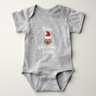 Frohe Weihnachten Goldendoodle Funny Golden Doodle Baby Strampler