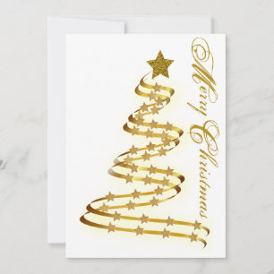 Frohe Weihnachten Goldener Baum Sterne Abstrakte U