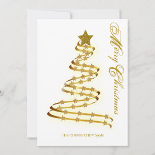 Frohe Weihnachten Goldener Baum Sterne Abstrakte U