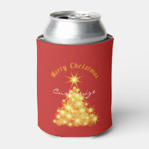 Frohe Weihnachten Goldener Baum Thunder_Cove Dosenkühler