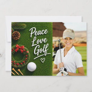Frohe Weihnachten Golf mit Ihrem eigenen Foto