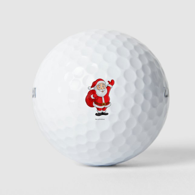 Frohe Weihnachten Golfball (Vorderseite)