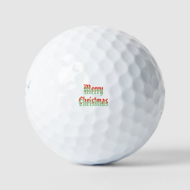 Frohe Weihnachten, Golfball (Vorderseite)