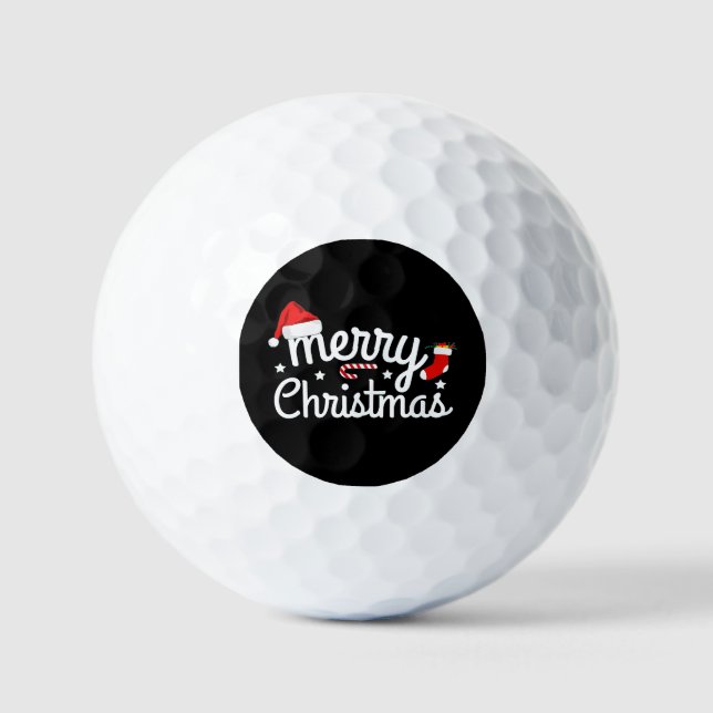 Frohe Weihnachten Golfball