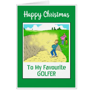 Frohe Weihnachten Golfer