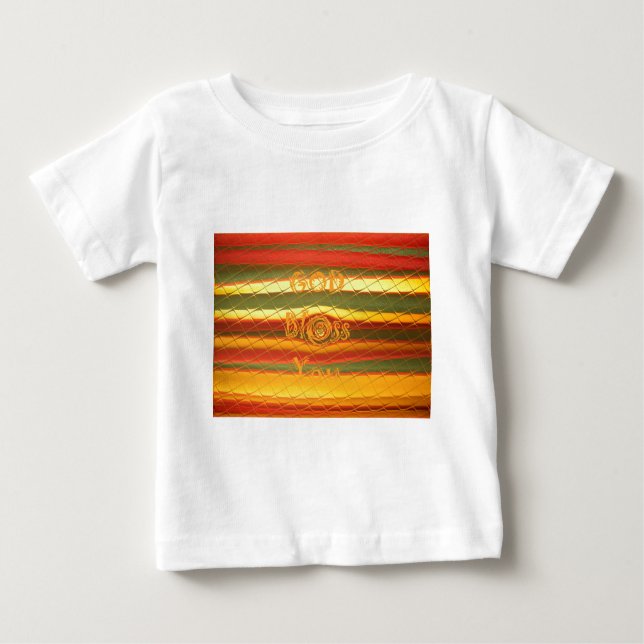 Frohe Weihnachten Gott segne Sie Farben Design Baby T-shirt (Vorderseite)