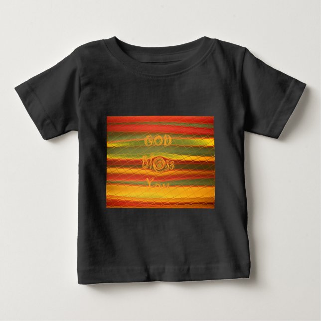 Frohe Weihnachten Gott segne Sie Farben Design Baby T-shirt (Vorderseite)