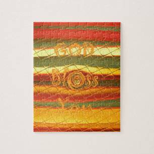 Frohe Weihnachten Gott segne Sie Farben Design Puzzle