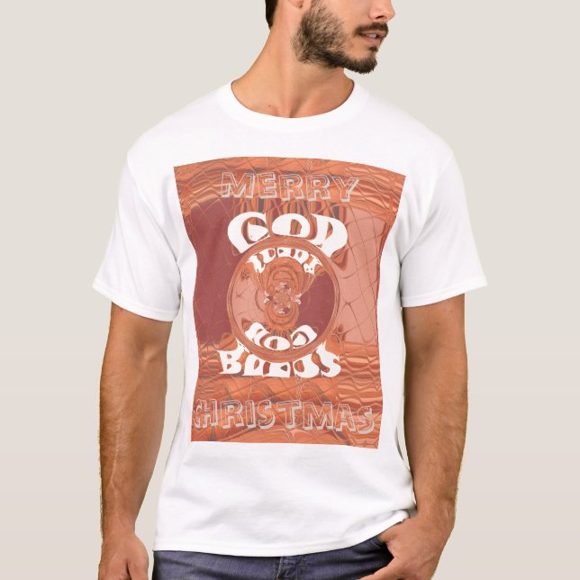 Frohe Weihnachten Gott segne Sie Kenya Hakuna Mata T-Shirt (Vorderseite)