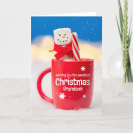 Frohe Weihnachten Grandson Niedlich Marshmallow Sn
