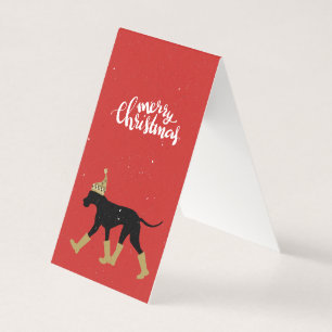 Frohe Weihnachten Great Dane Karte