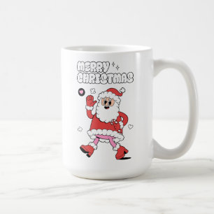 Frohe Weihnachten - Groovy Santa Strut Kaffeetasse