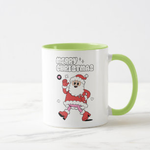 Frohe Weihnachten - Groovy Santa Strut Tasse