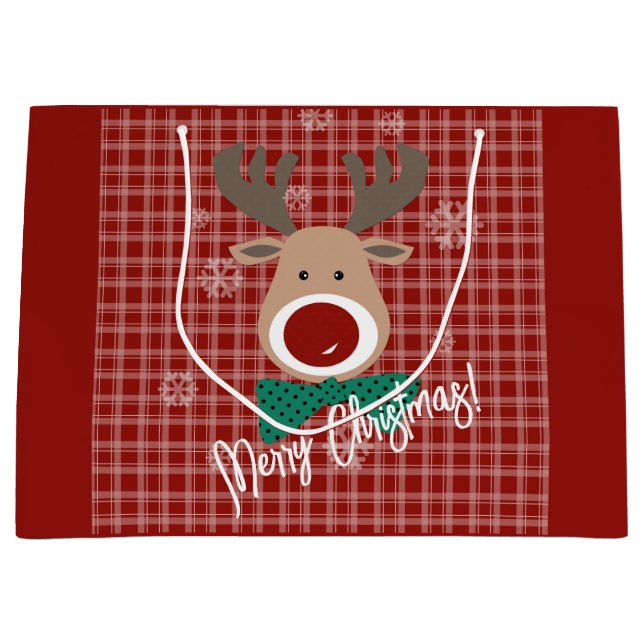 Frohe Weihnachten! Große Geschenktüte (Vorderseite)