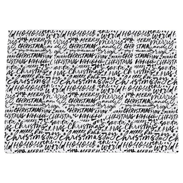 Frohe Weihnachten Große Geschenktüte (Vorderseite)