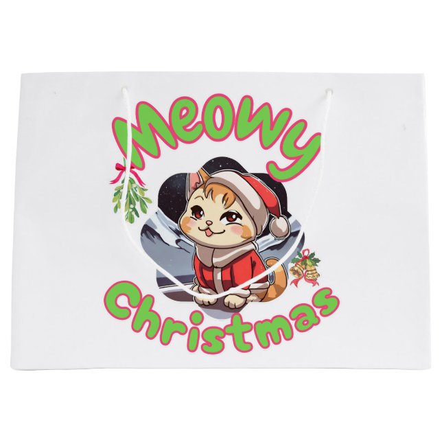 Frohe Weihnachten  Große Geschenktüte (Vorderseite)