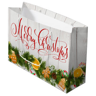 Frohe Weihnachten Große Geschenktüte