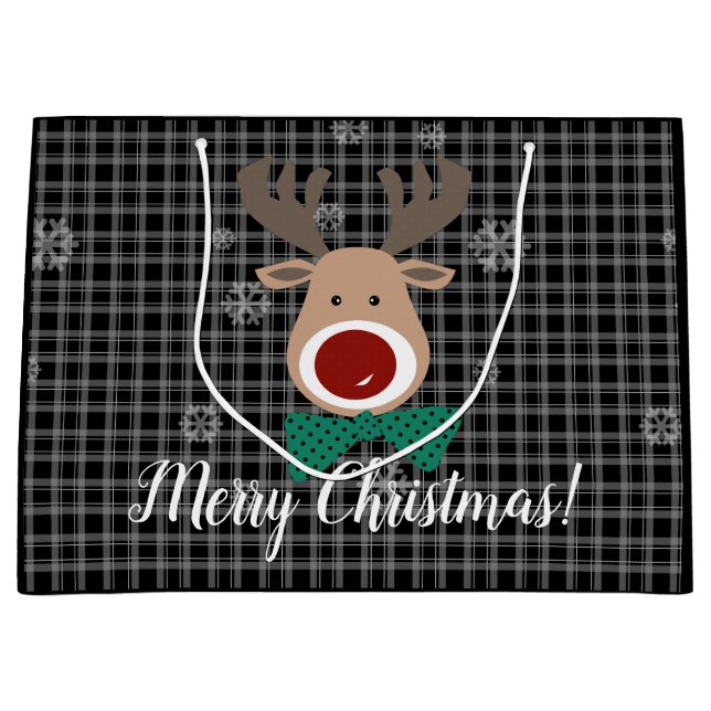 Frohe Weihnachten! Große Geschenktüte (Vorderseite)