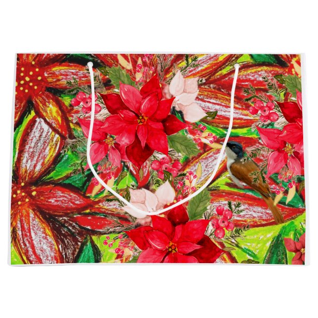 Frohe Weihnachten! Große Geschenktüte (Vorderseite)