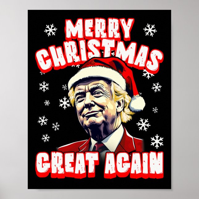 Frohe Weihnachten Große wieder Weihnachten Trump S Poster (Vorne)