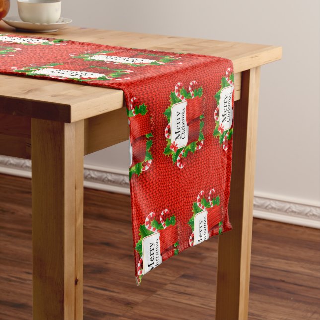 Frohe Weihnachten Großer Tischläufer (Beispiel)