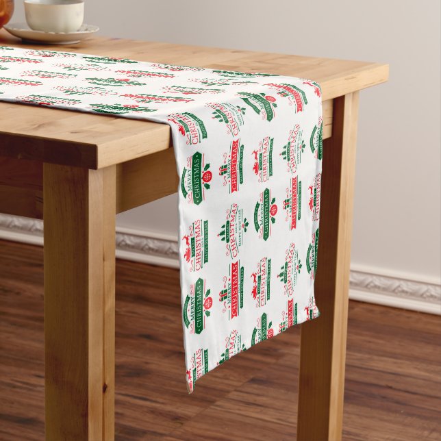 Frohe Weihnachten Großer Tischläufer (Beispiel)