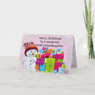 Frohe Weihnachten Großtochter Karte