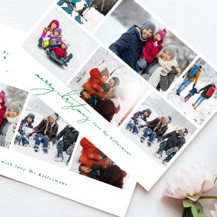 frohe Weihnachten grün geschrieben 9 MultiFoto