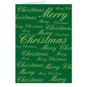Frohe Weihnachten Grün Gold