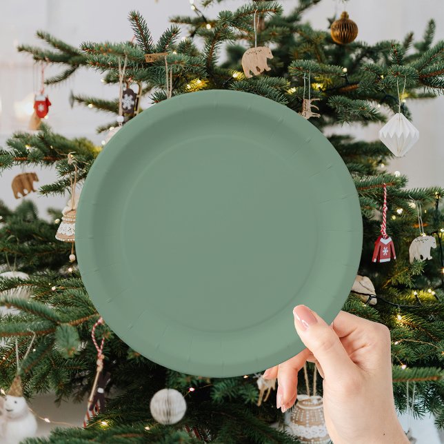 Frohe Weihnachten Grün Pappteller (Von Creator hochgeladen)