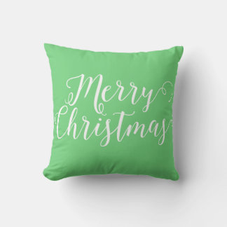 Frohe Weihnachten Grün Weihnachten Kissen