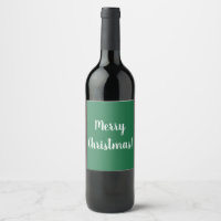 Frohe Weihnachten Grün & Weiß Typografie