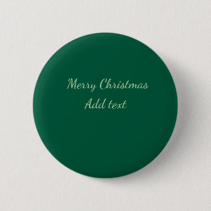 Frohe Weihnachten grüne einfache Solo-Hintergrund- Button