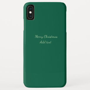 Frohe Weihnachten grüne einfache Solo-Hintergrund- Case-Mate iPhone Hülle