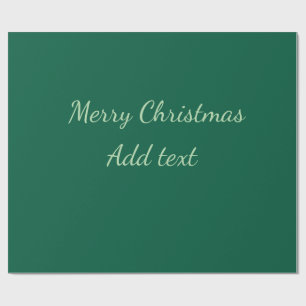 Frohe Weihnachten grüne einfache Solo-Hintergrund- Geschenkpapier