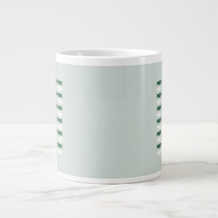 Frohe Weihnachten, grüne Weihnachtskunst, Weihnach Jumbo-Tasse