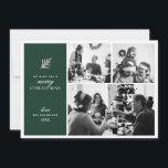 Frohe Weihnachten. Grünes, modernes Collage-Multi- Feiertagskarte<br><div class="desc">"Wir wünschen Ihnen ein frohes Weihnachten" grüne moderne Karte mit Collage / Multi-Foto für den Winterurlaub. Bitte kontaktieren Sie mich,  wenn Sie weitere Informationen benötigen.</div>