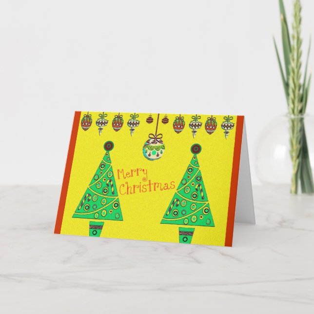 Frohe Weihnachten - Gruß-Karte (Vorderseite)