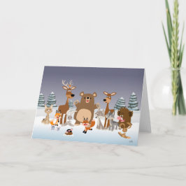 Frohe Weihnachten! Grußkarte Feiertagskarte