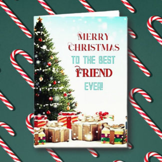 Frohe Weihnachten Grußkarte für den besten Freund Karte